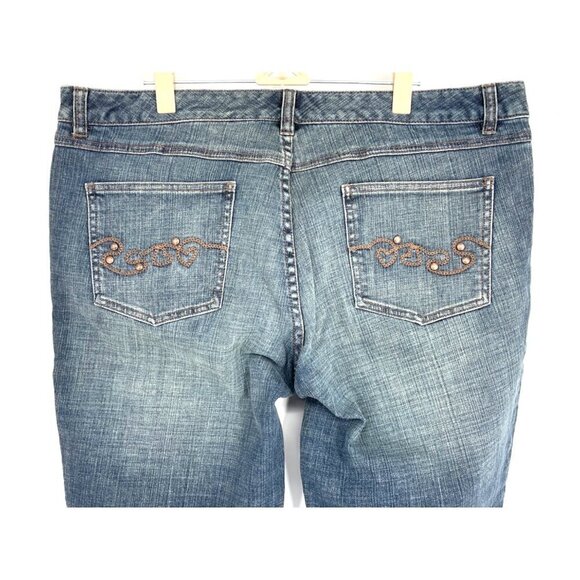 NWT Vintage Michael Kors Straight Leg Jeans Blue 16 - Picture 3 of 4